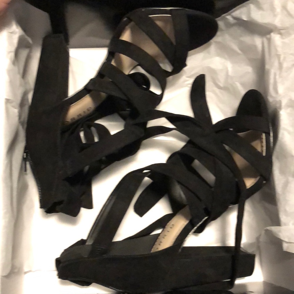 Torrid Black WIde Strappy Heels